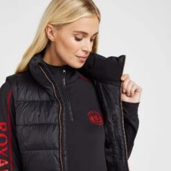 Women’s Baffle Gilet In Black -Family Fashion Shop go 595669 i