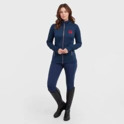 Women’s Zip Fleece In Dark Blue 10 Women’s Zip Fleece In Dark Blue -Family Fashion Shop go 600885 c