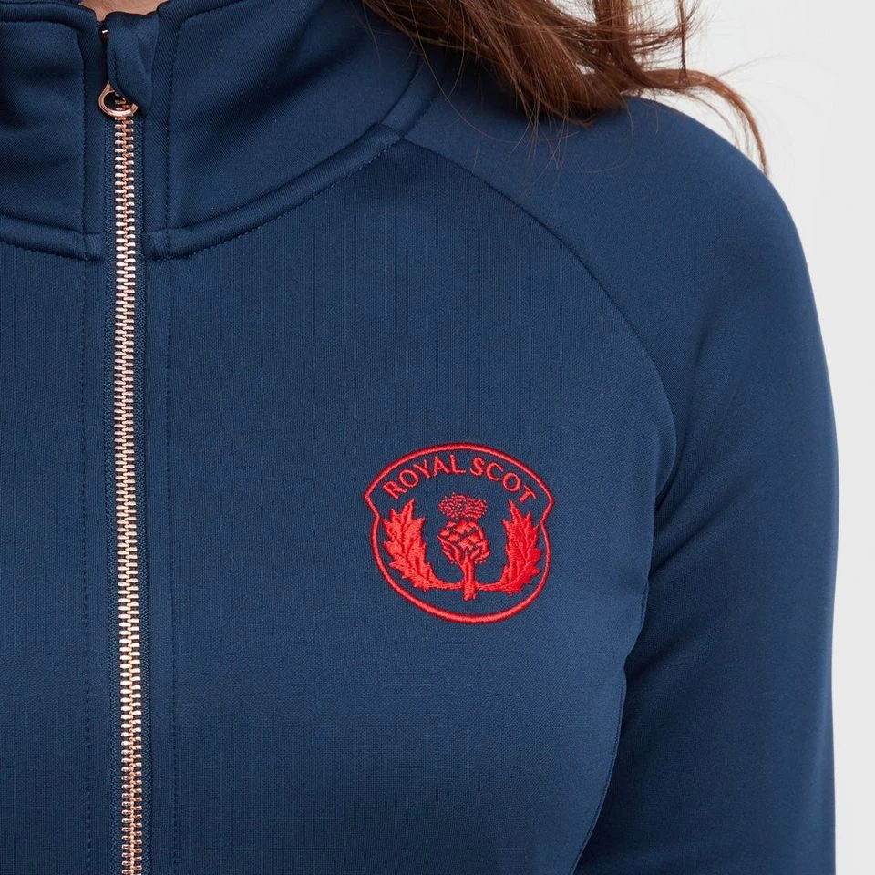 Women’s Zip Fleece In Dark Blue 4 Women’s Zip Fleece In Dark Blue - Image 4
